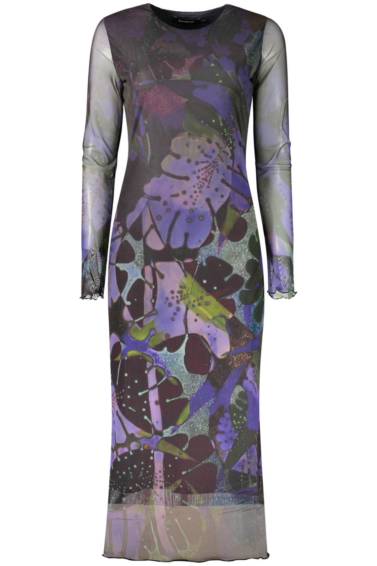 VESTIDO COM LOGÓTIPO DESIGUAL MULHER ROXO