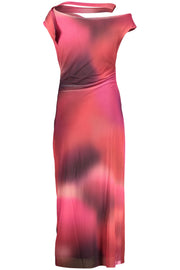 VESTIDO COM LOGÓTIPO DESIGUAL MULHER ROXO