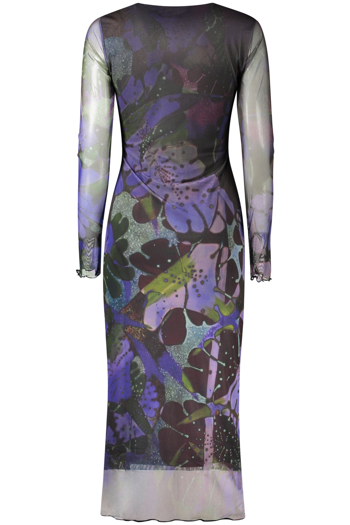 VESTIDO COM LOGÓTIPO DESIGUAL MULHER ROXO