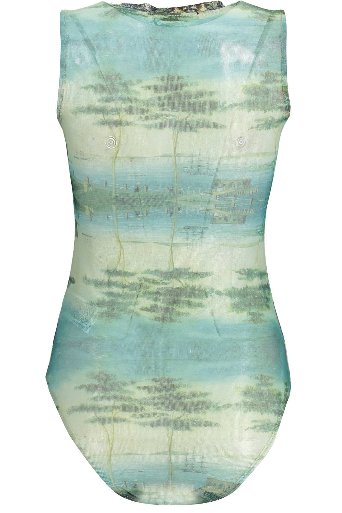 DESIGUAL BODYSUIT A TOP WOMAN GREEN