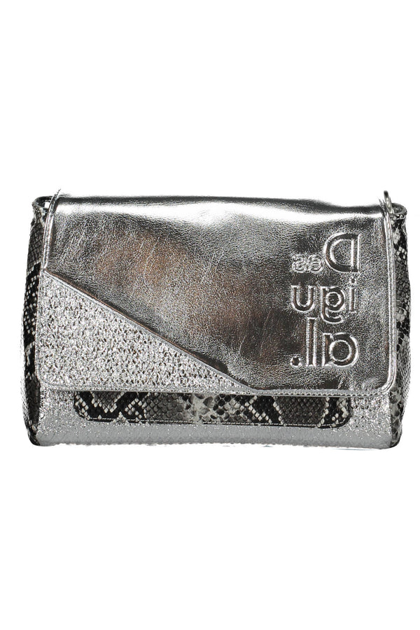 BOLSA DE MULHER DESIGUAL PRATA