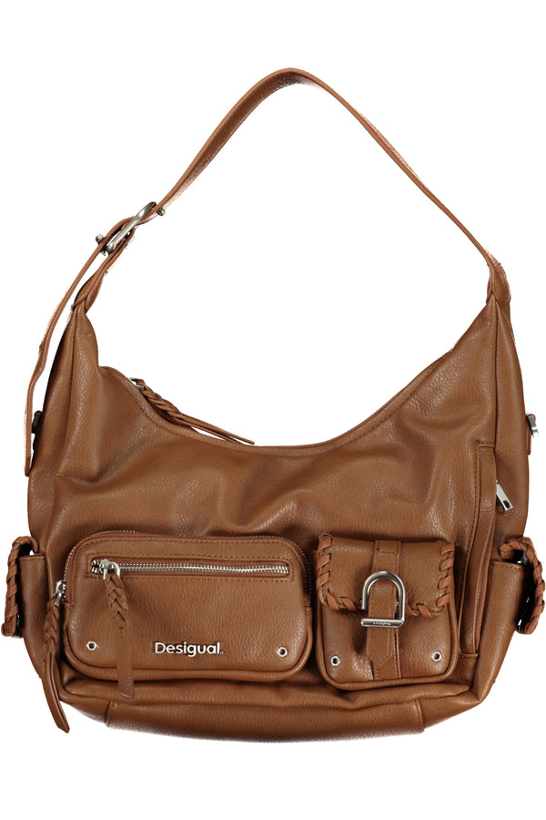 BOLSA DE MULHER MARROM DESIGUAL