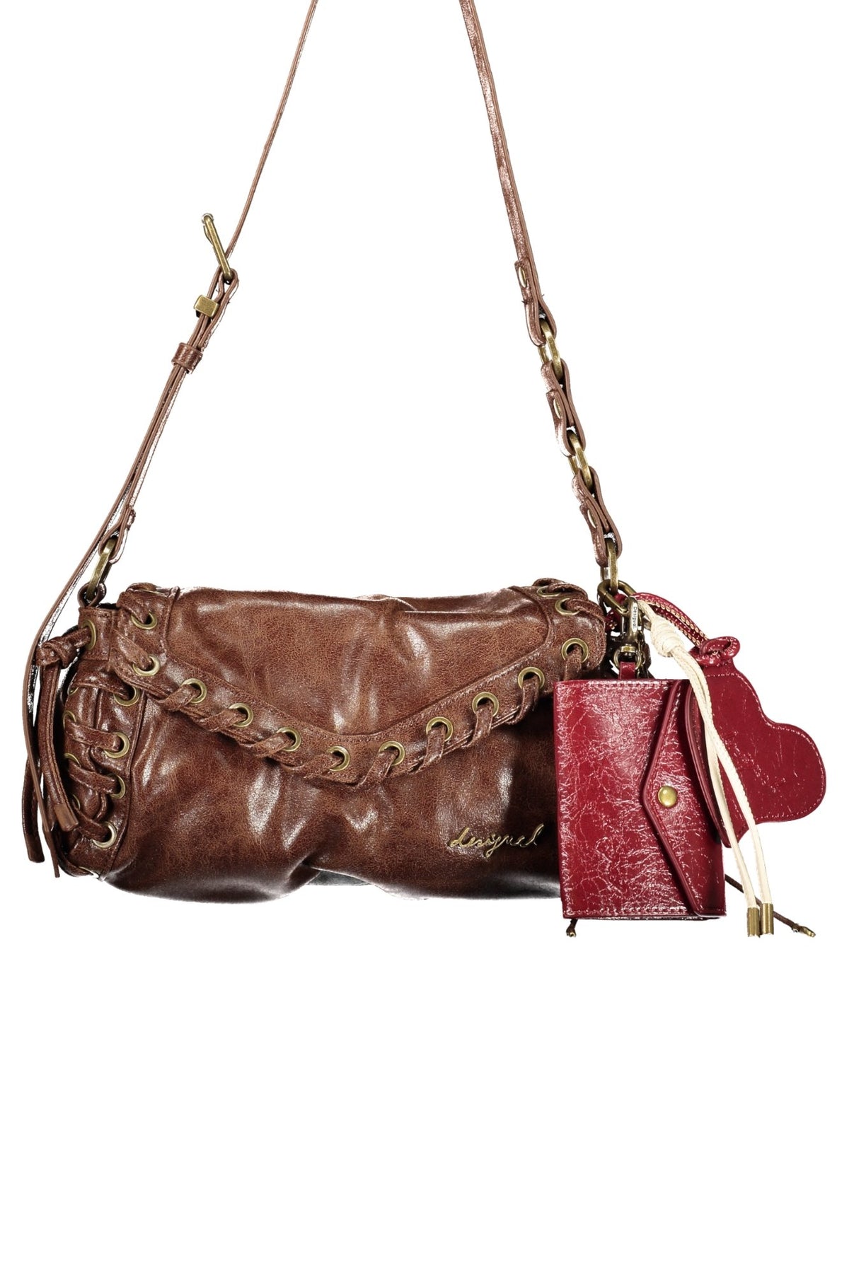 MALA COM FECHO DESIGUAL MULHER CASTANHA