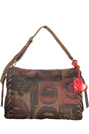 MALA EM ALGODÃO DESIGUAL MULHER CASTANHA
