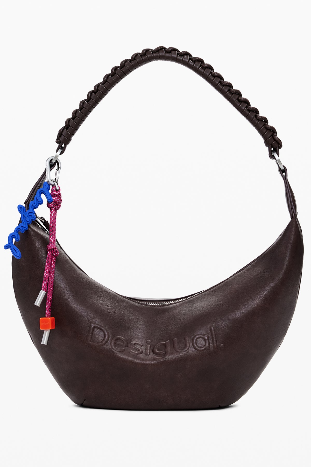 MALA COM ESTAMPADO DESIGUAL MULHER CASTANHA