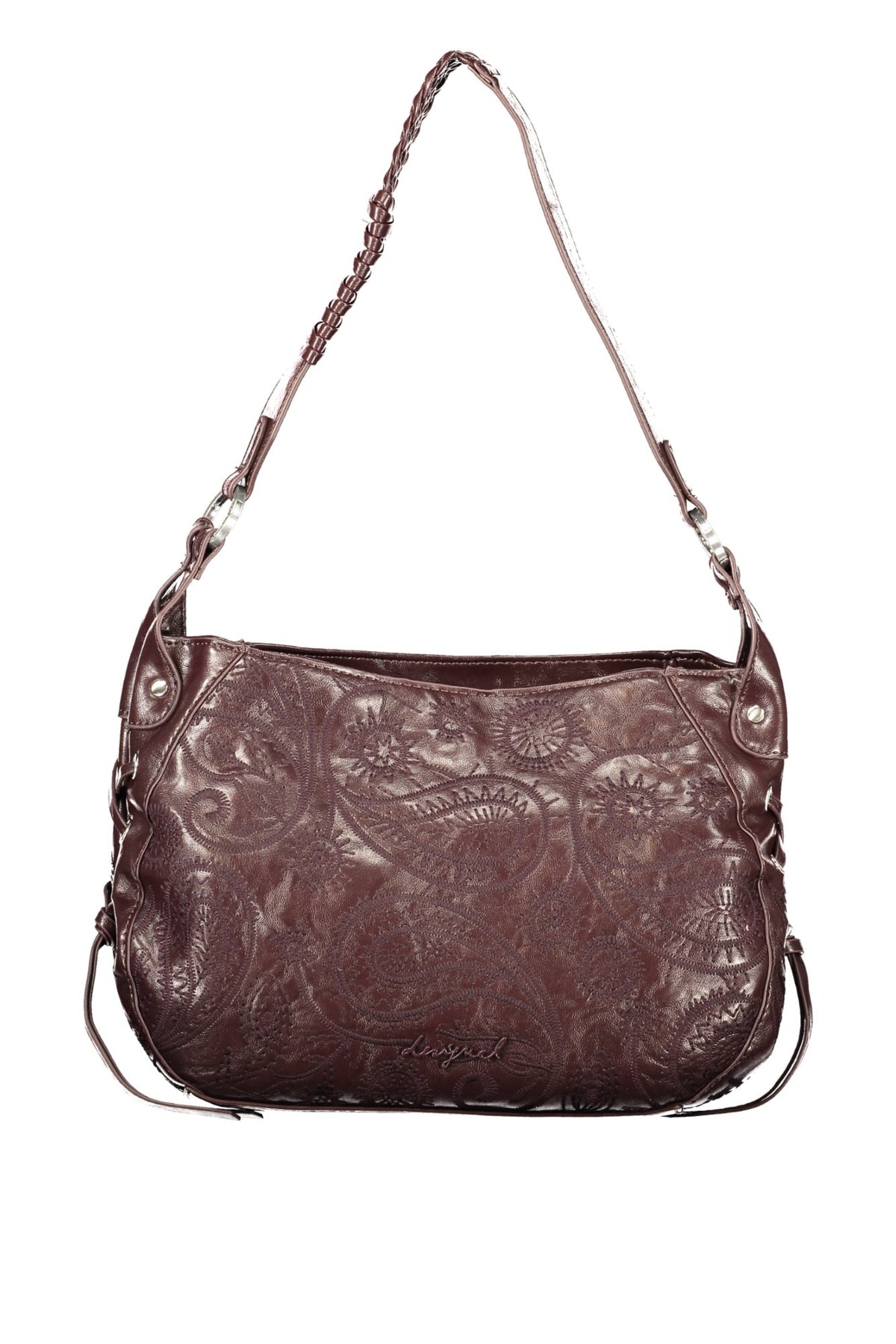MALA COM BORDADO DESIGUAL MULHER CASTANHA