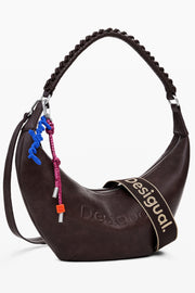 MALA COM ESTAMPADO DESIGUAL MULHER CASTANHA