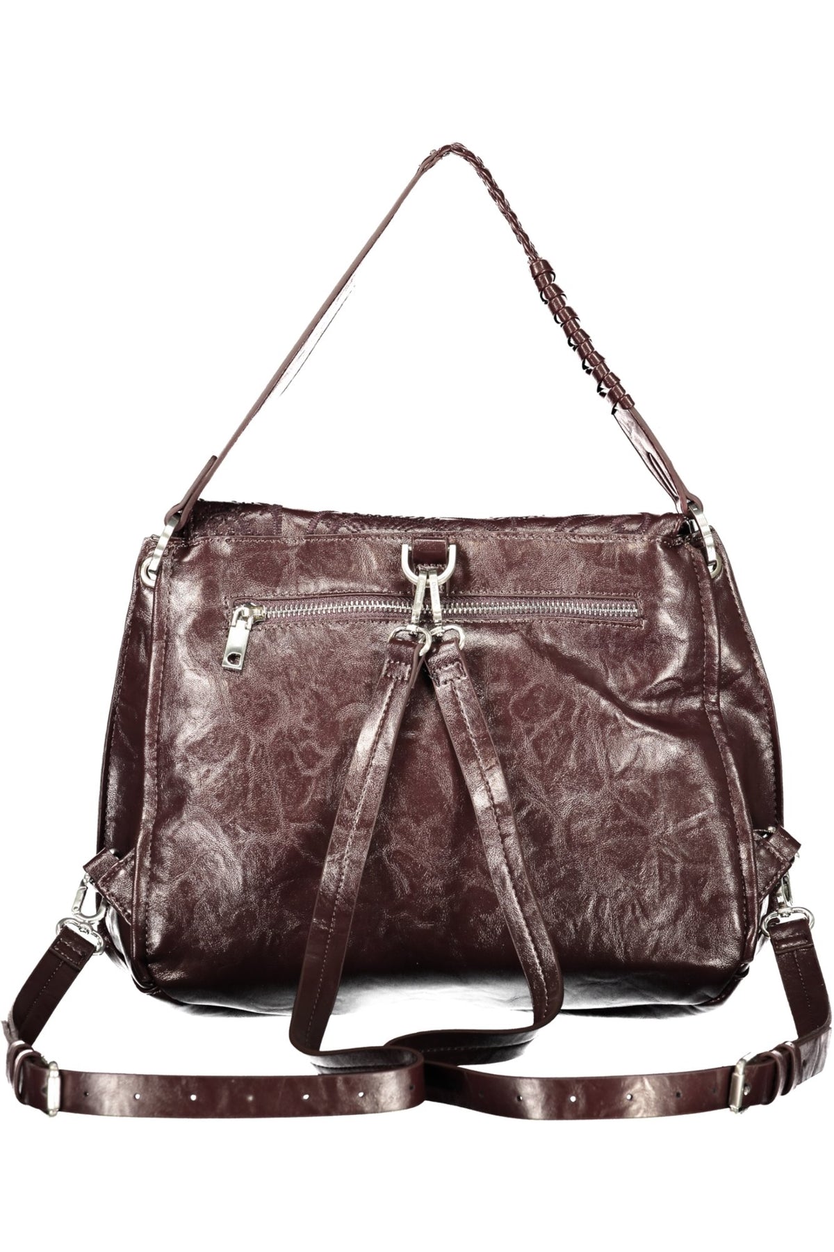 MALA COM BORDADO DESIGUAL MULHER CASTANHA