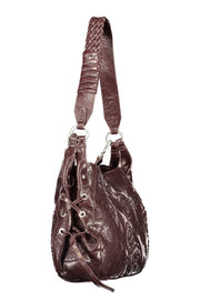 MALA COM BORDADO DESIGUAL MULHER CASTANHA