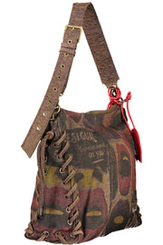 MALA EM ALGODÃO DESIGUAL MULHER CASTANHA