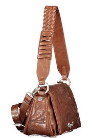 MALA TIRACOLO DESIGUAL MULHER CASTANHA