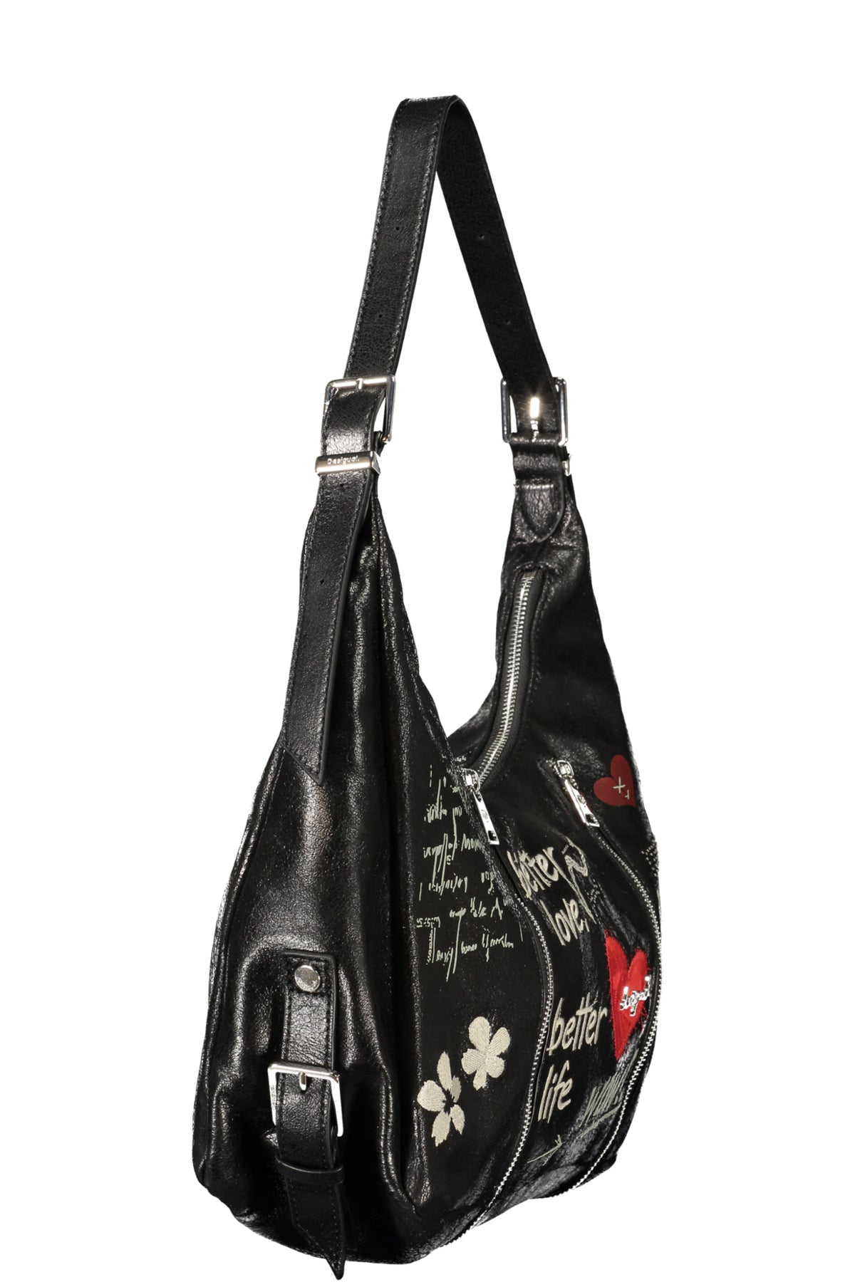 MALA COM ESTAMPADO DESIGUAL MULHER PRETA
