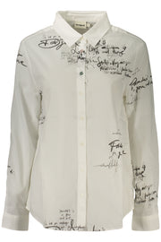 CAMISA EM ALGODÃO DESIGUAL MULHER BRANCA