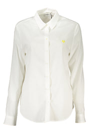 CAMISA EM ALGODÃO DESIGUAL MULHER BRANCA