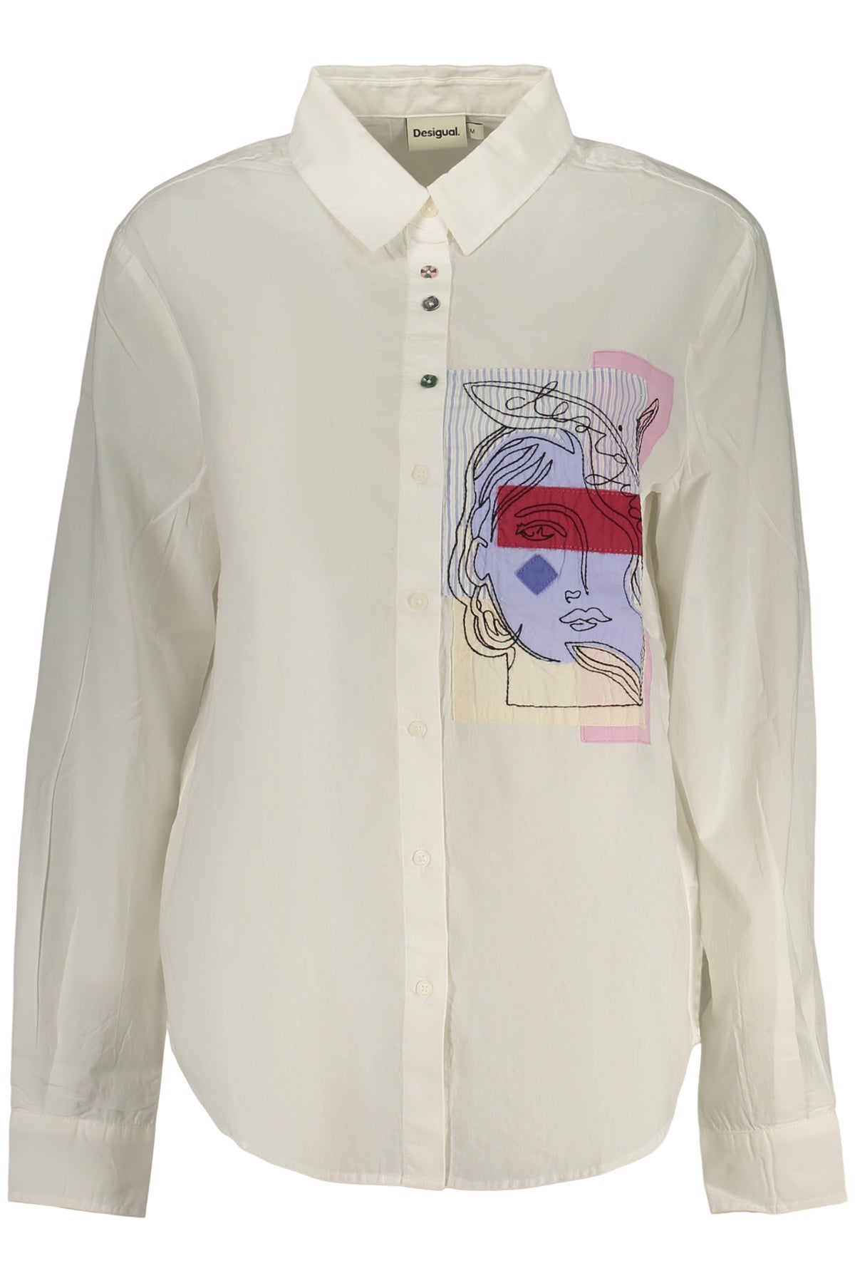 CAMISA EM ALGODÃO DESIGUAL MULHER BRANCA