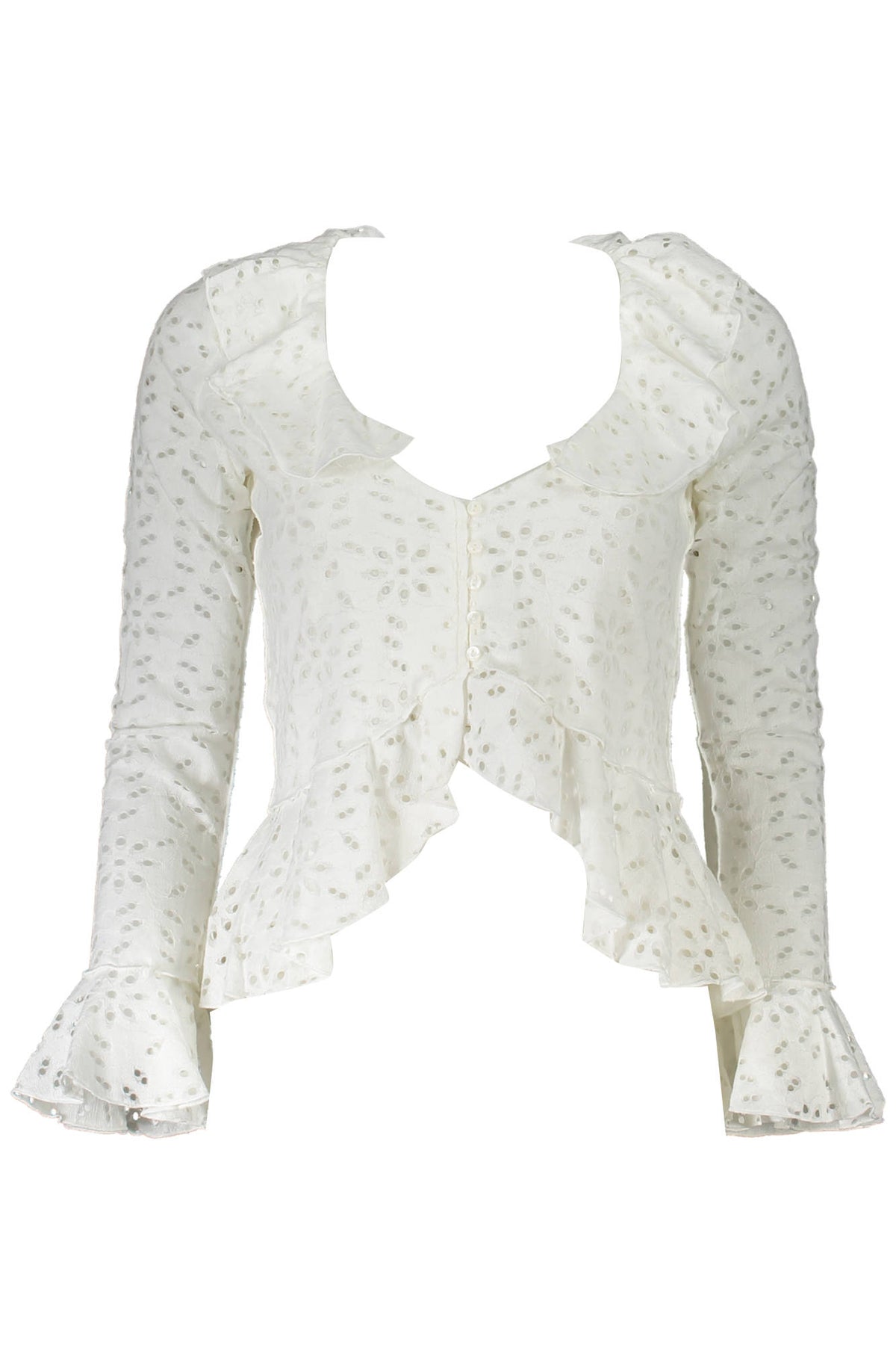 CAMISA EM ALGODÃO DESIGUAL MULHER BRANCA