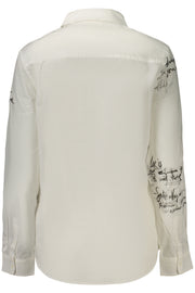 CAMISA EM ALGODÃO DESIGUAL MULHER BRANCA