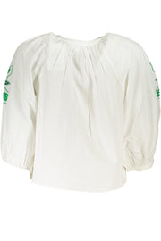 CAMISA COM ESTAMPADO DESIGUAL MULHER BRANCA