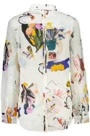 CAMISA EM ALGODÃO DESIGUAL MULHER BRANCA