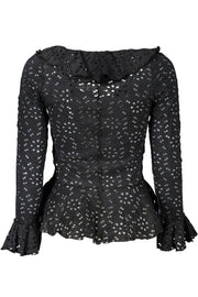CAMISA EM ALGODÃO DESIGUAL MULHER PRETA