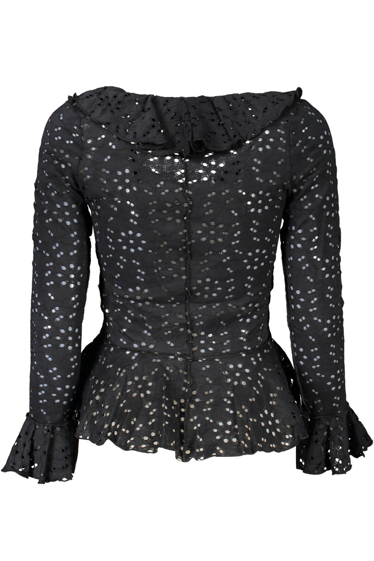 CAMISA EM ALGODÃO DESIGUAL MULHER PRETA