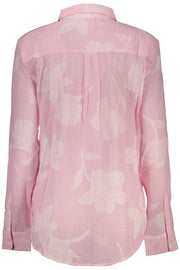 CAMISA EM ALGODÃO DESIGUAL MULHER ROSA