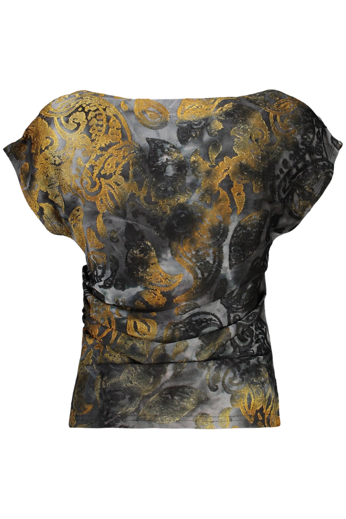 TOP DE ALÇAS COM LOGÓTIPO DESIGUAL MULHER AZUL