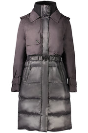 BLUSÃO COM FECHO DESIGUAL MULHER PRETO