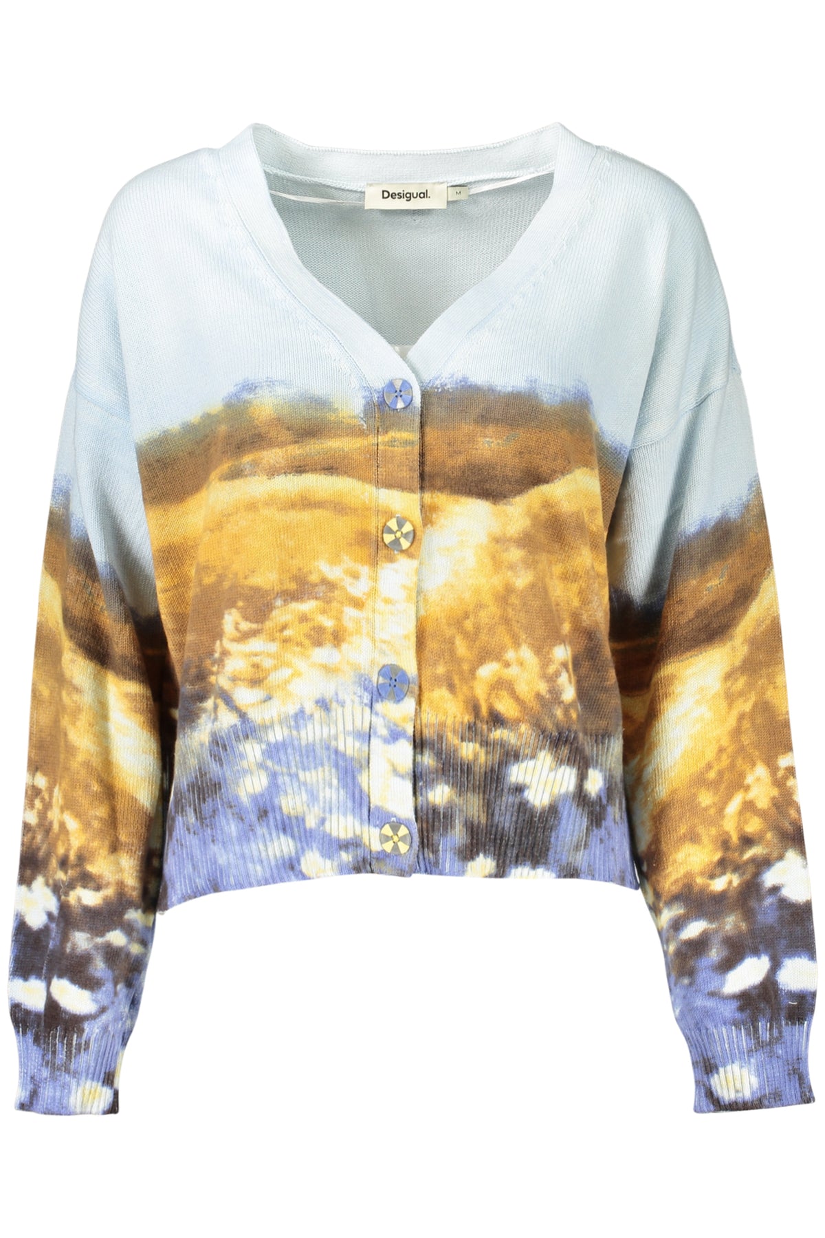CAMISOLA EM ALGODÃO DESIGUAL MULHER AZUL CLARO