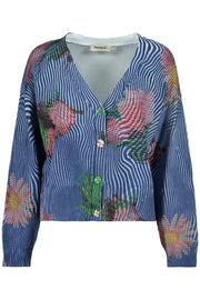 CAMISOLA EM ALGODÃO DESIGUAL MULHER AZUL
