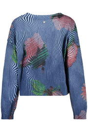 CAMISOLA EM ALGODÃO DESIGUAL MULHER AZUL