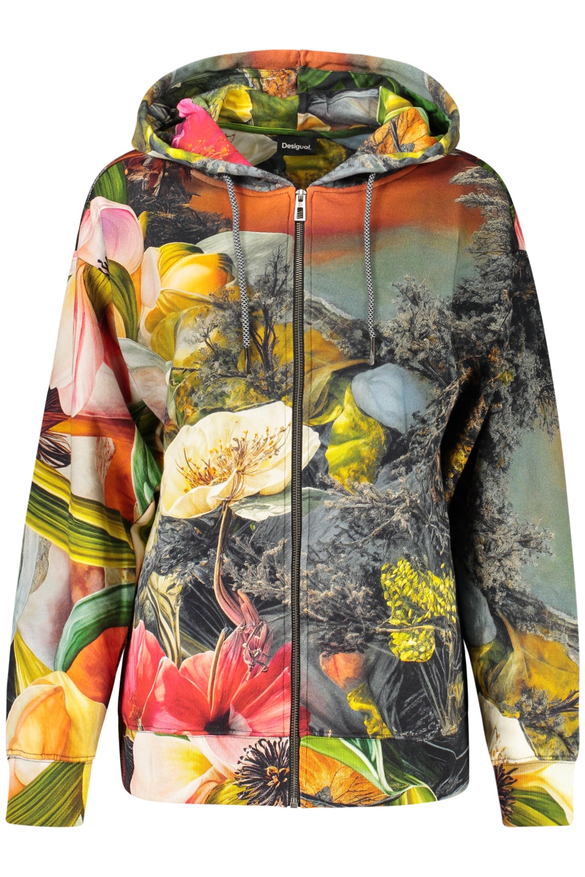 SWEATSHIRT EM ALGODÃO DESIGUAL MULHER CINZENTA