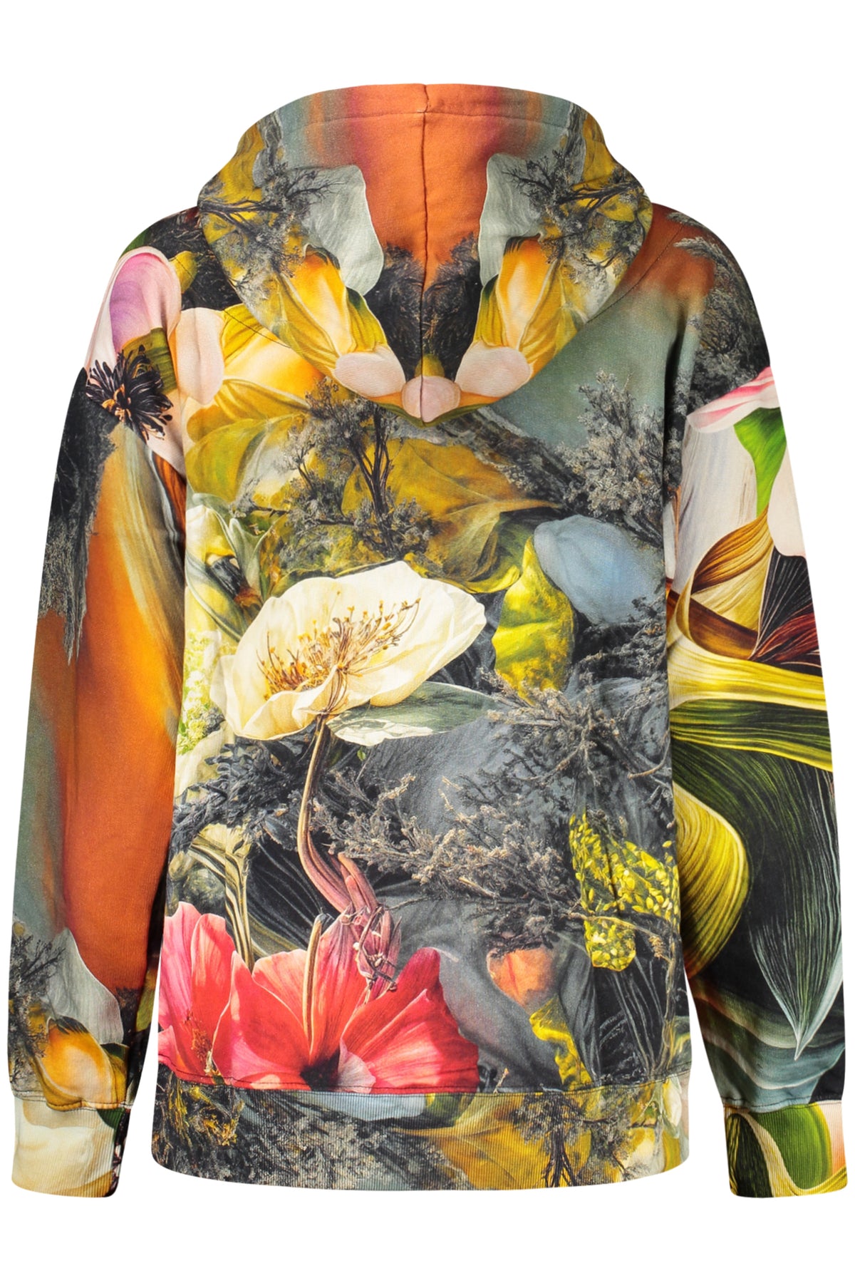 SWEATSHIRT EM ALGODÃO DESIGUAL MULHER CINZENTA