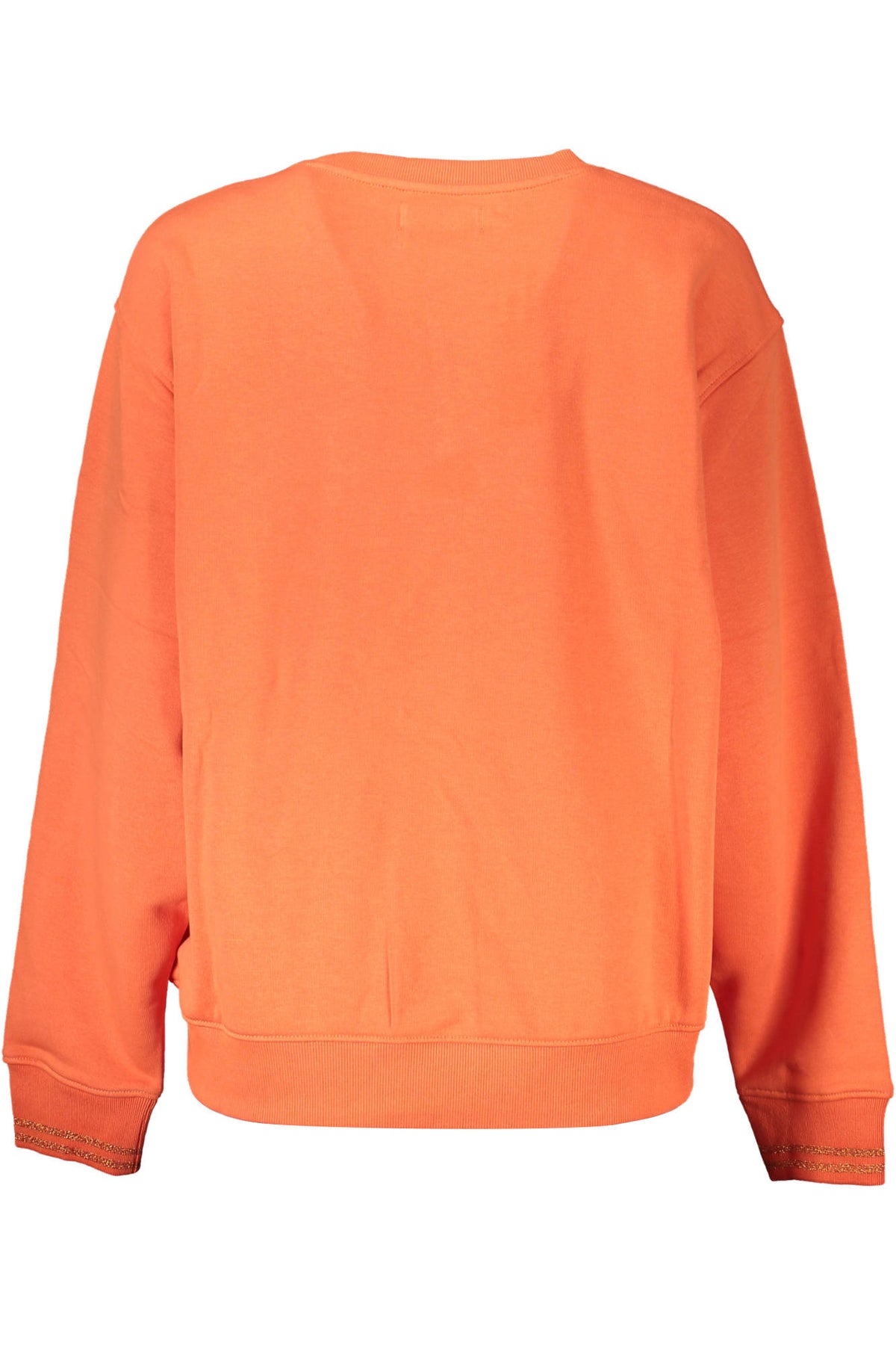 SWEATSHIRT EM ALGODÃO DESIGUAL MULHER LARANJA