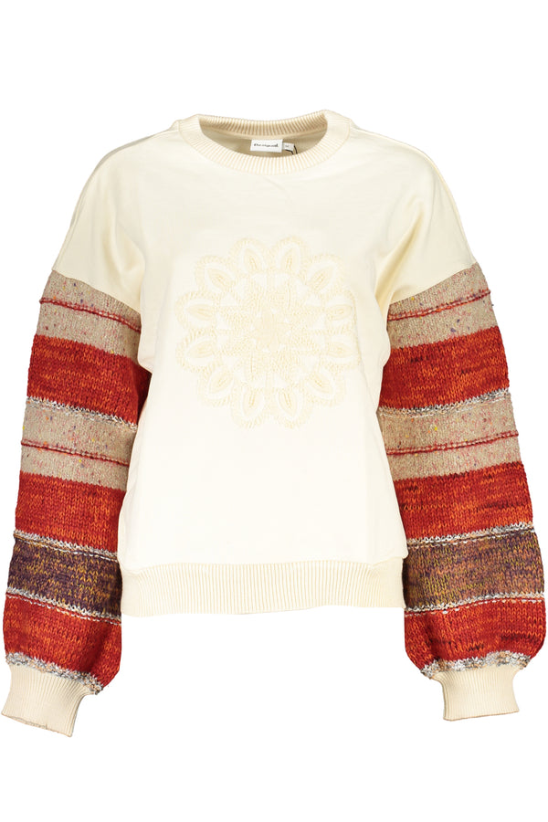 Desigual Mulher Branco Sweatshirt Sem Fecho