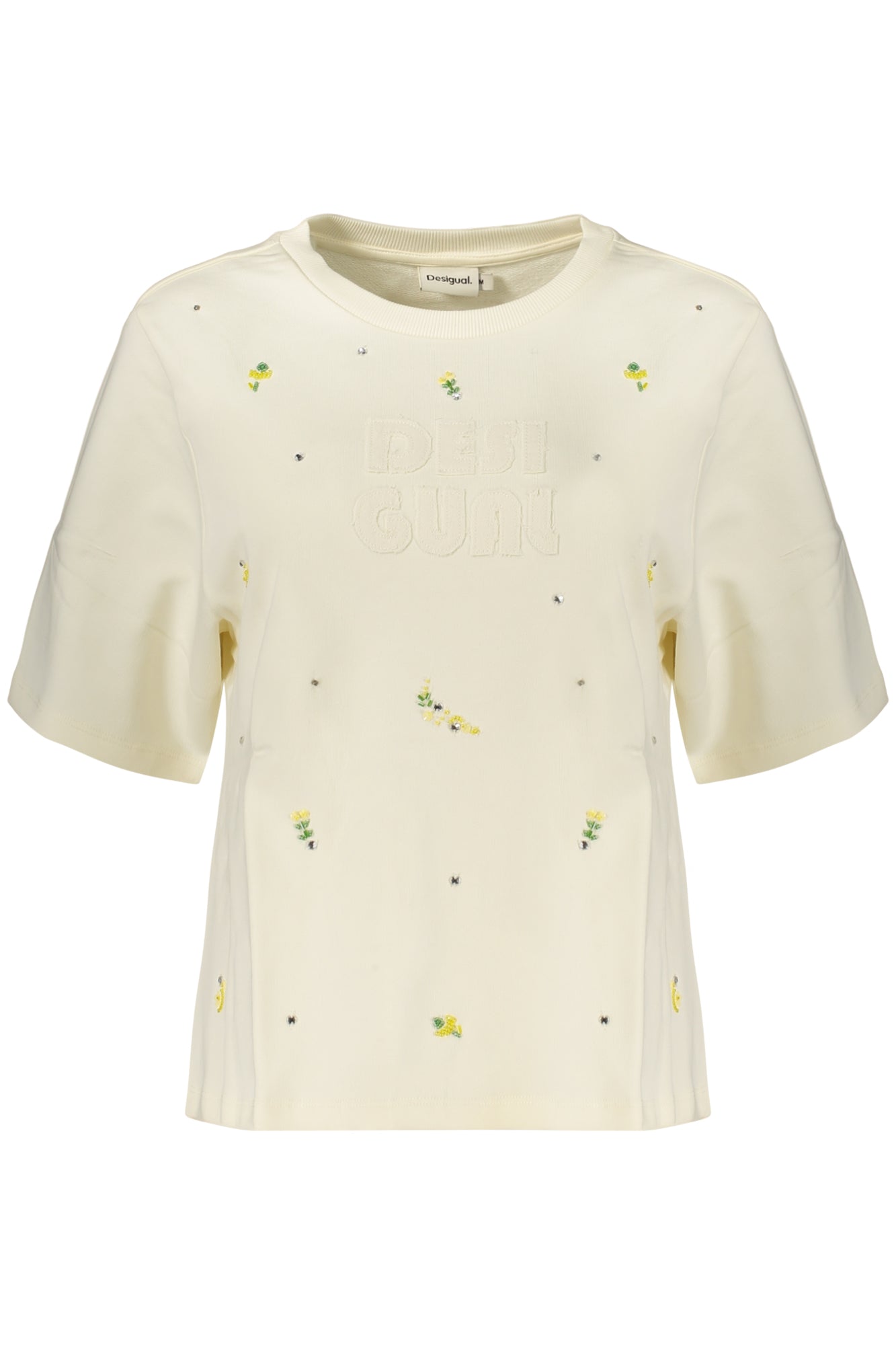 SWEATSHIRT EM ALGODÃO DESIGUAL MULHER BRANCA