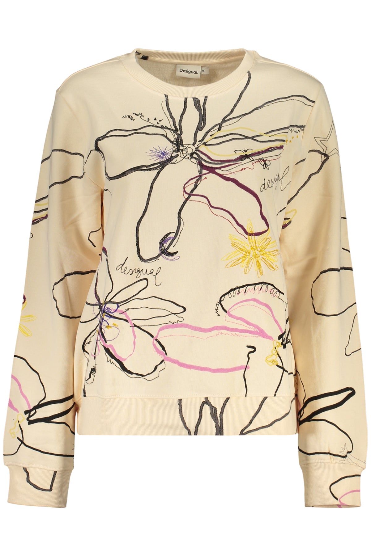 SWEATSHIRT EM ALGODÃO DESIGUAL MULHER ROSA