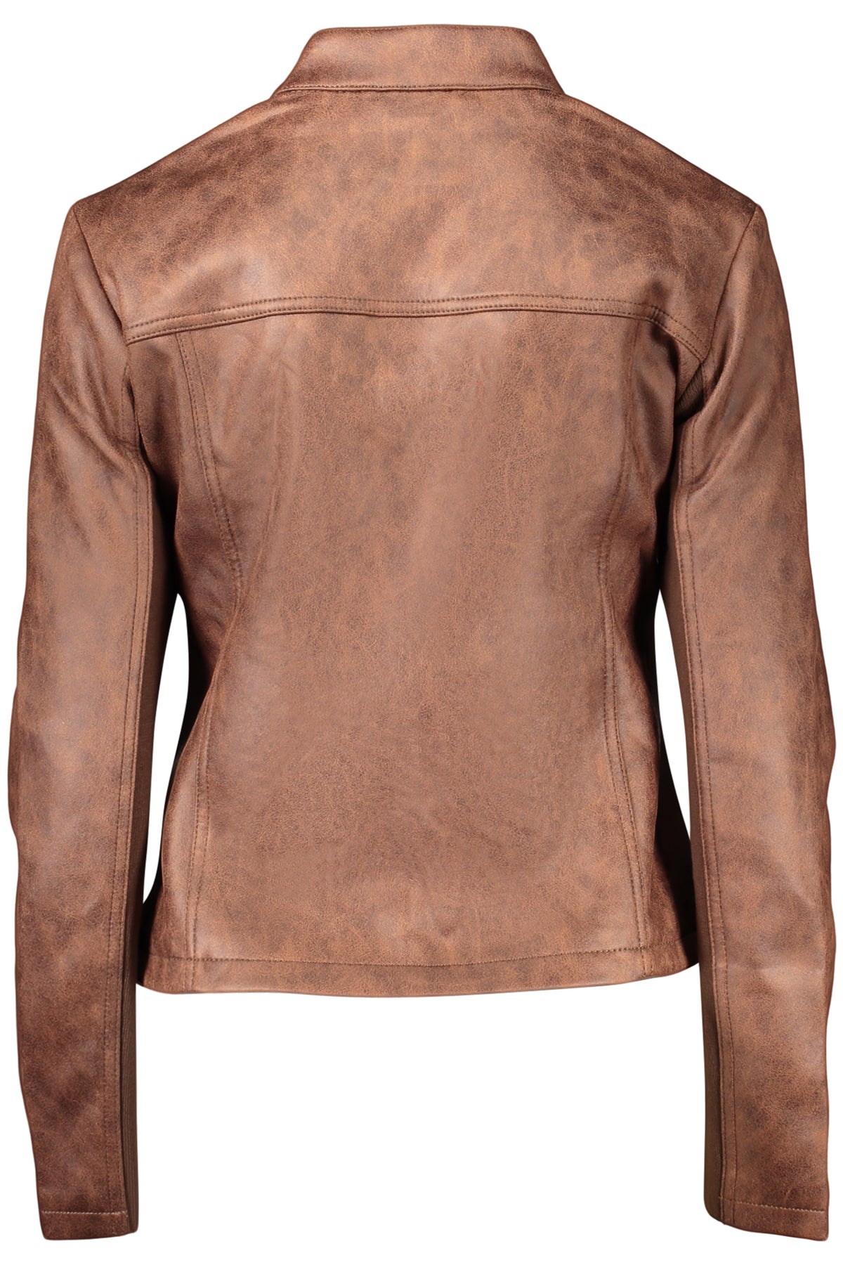 BLUSÃO COM FECHO DESIGUAL MULHER CASTANHO