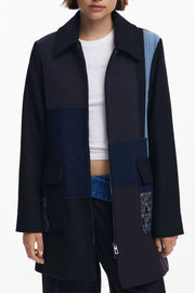 BLUSÃO EM ALGODÃO DESIGUAL MULHER PRETO