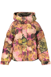 BLUSÃO COM CAPUZ DESIGUAL MULHER ROSA