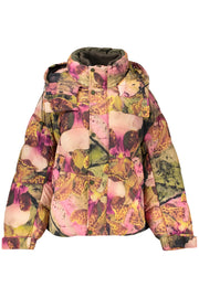 BLUSÃO COM CAPUZ DESIGUAL MULHER ROSA