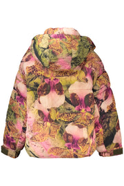 BLUSÃO COM CAPUZ DESIGUAL MULHER ROSA