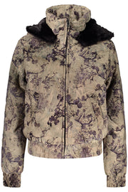 BLUSÃO COM CAPUZ DESIGUAL MULHER VERDE