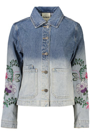 BLUSÃO EM ALGODÃO DESIGUAL MULHER AZUL