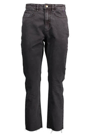DESIGUAL WOMEN'S BLACK DENIM JEANS