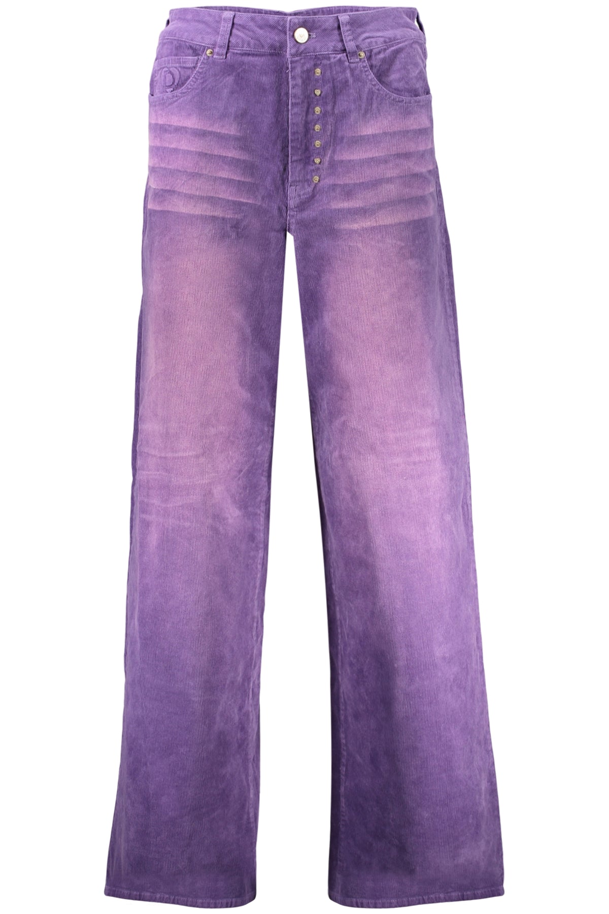 JEANS EM ALGODÃO DESIGUAL MULHER ROXOS