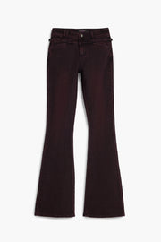 JEANS EM ALGODÃO DESIGUAL MULHER ROXOS