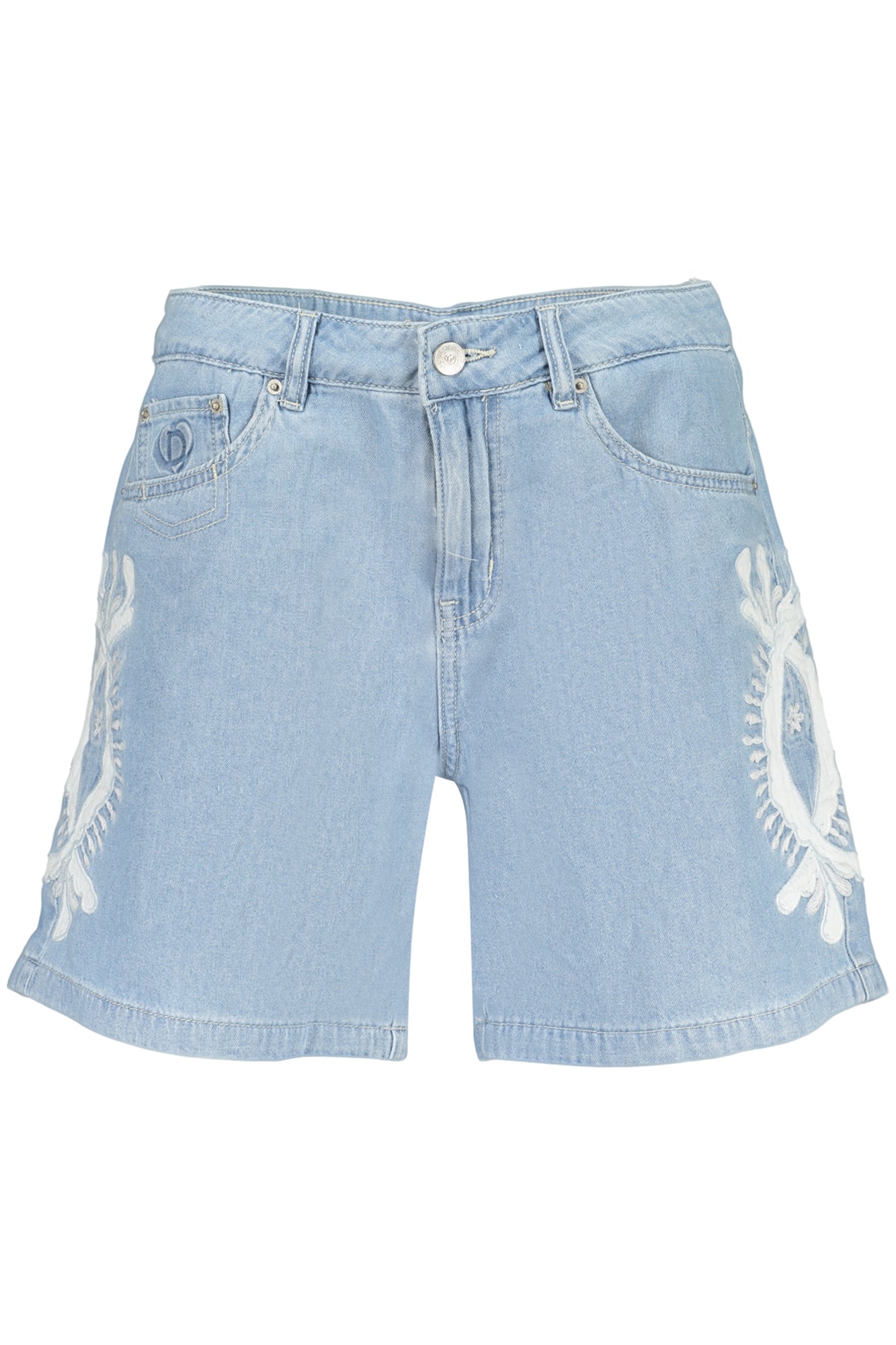 CALÇÕES EM ALGODÃO DESIGUAL MULHER AZUL CLARO