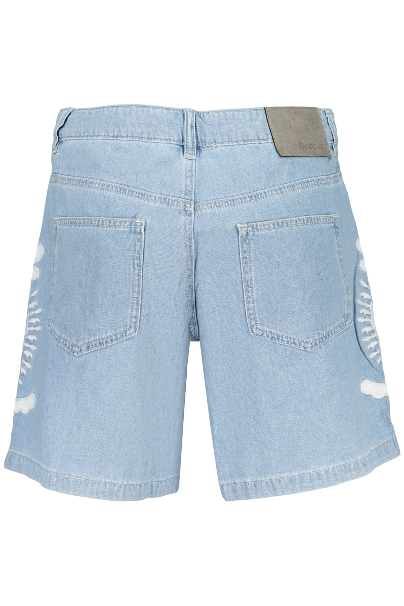CALÇÕES EM ALGODÃO DESIGUAL MULHER AZUL CLARO