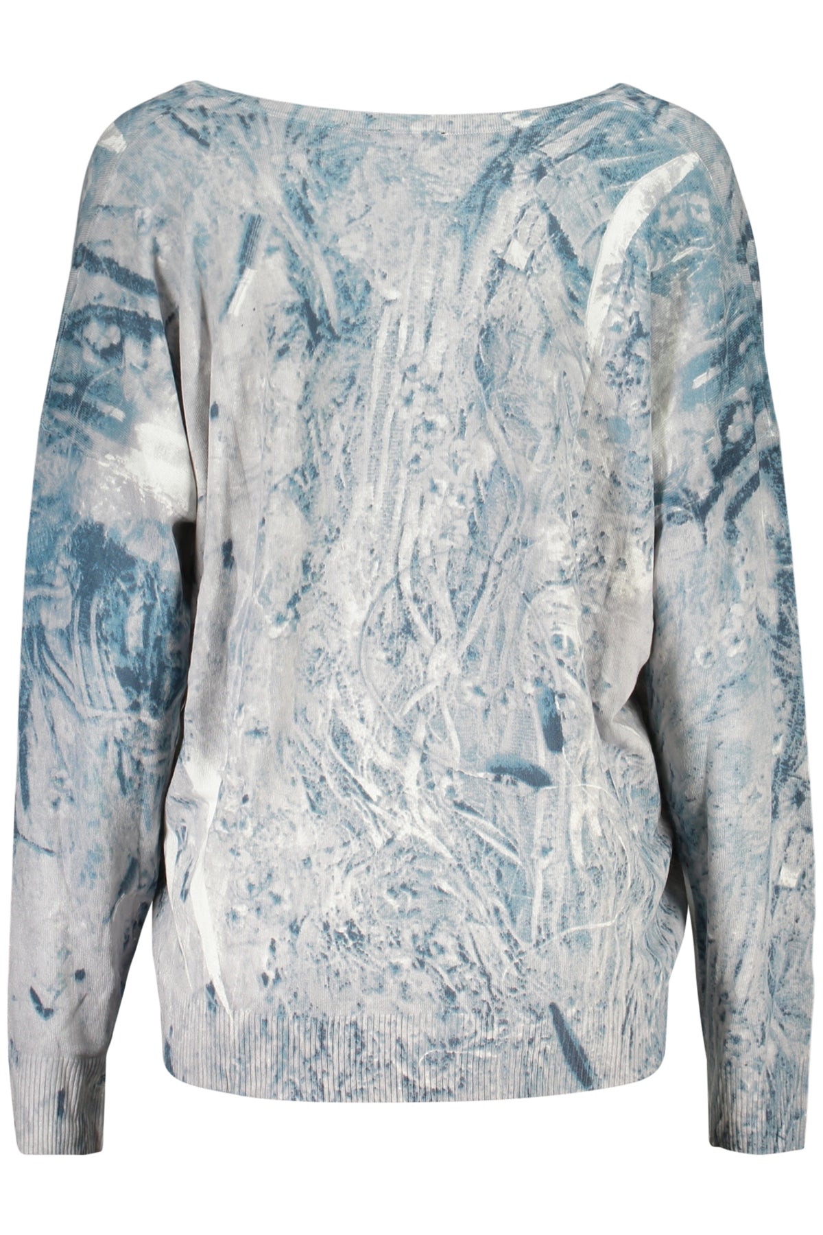 CAMISOLA COM LOGÓTIPO DESIGUAL MULHER AZUL CLARO